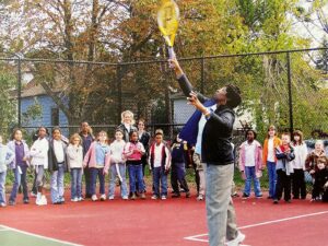 Mrs. Lawrence and the Tennis Court